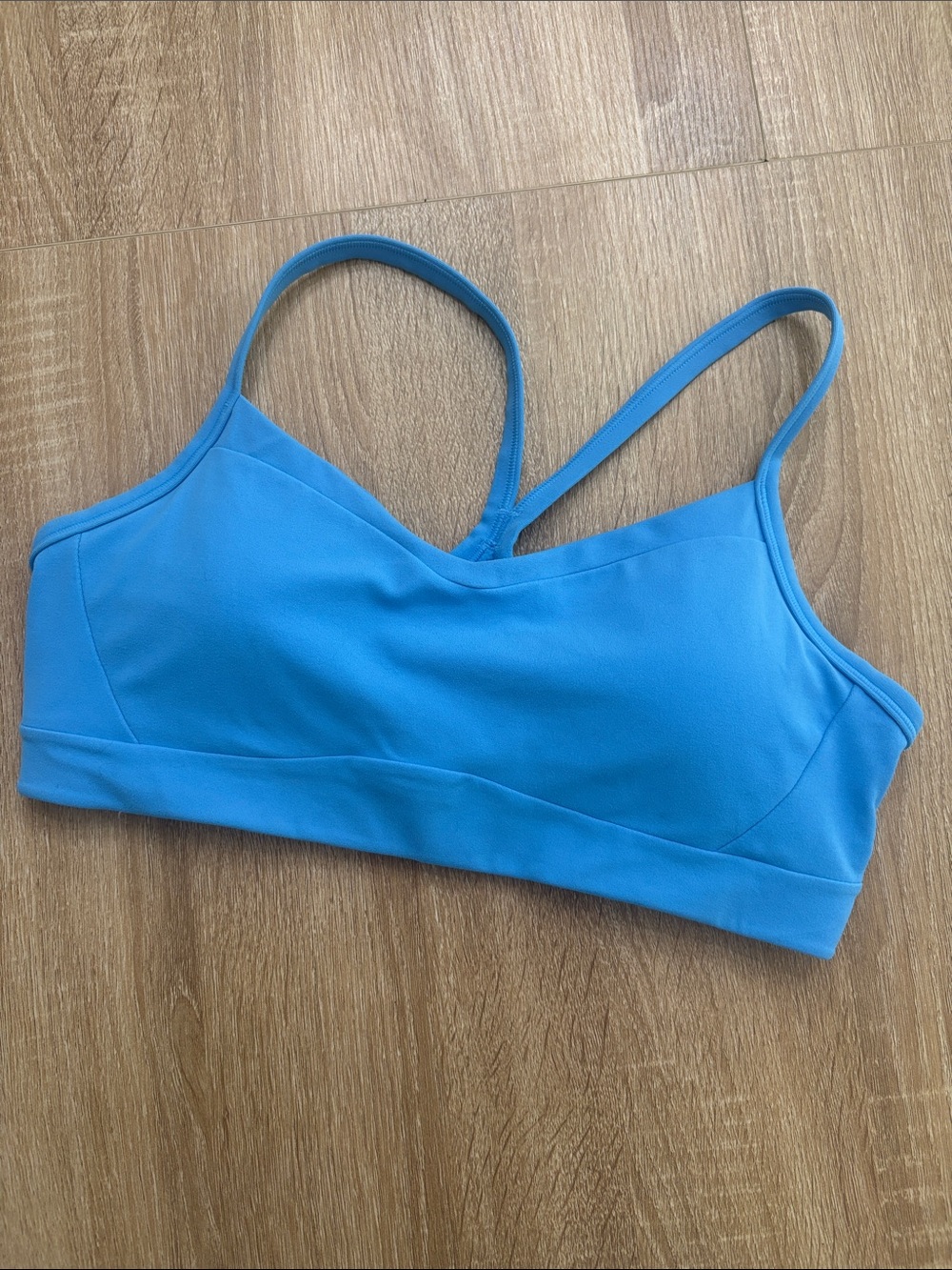 Athleta Bright Blue Strappy Sports Bra | size M